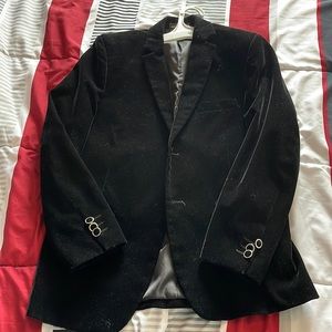 Boys Velvet black blazer